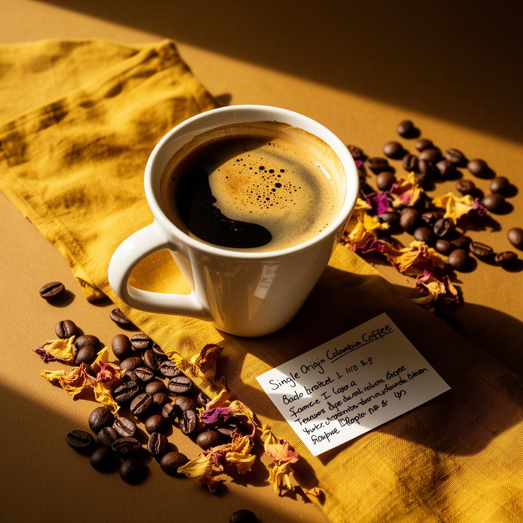 Kafiziit Colombia — Tasse mit zubereitetem Kaffee