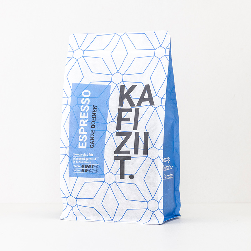 Kafiziit Espresso — Verpackung Seitenansicht